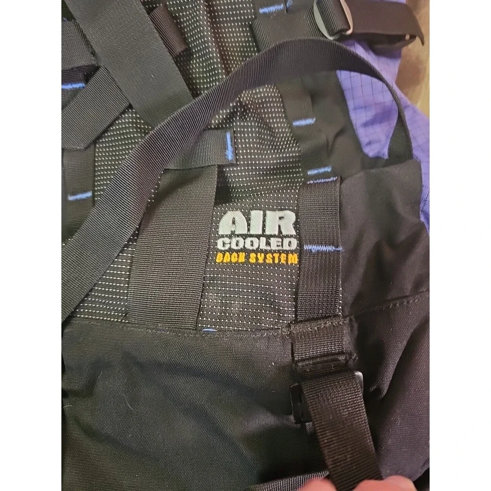 Vintage Lowe Alpine Systems Air Cooled Hiking‎ Backpack  Purple Black